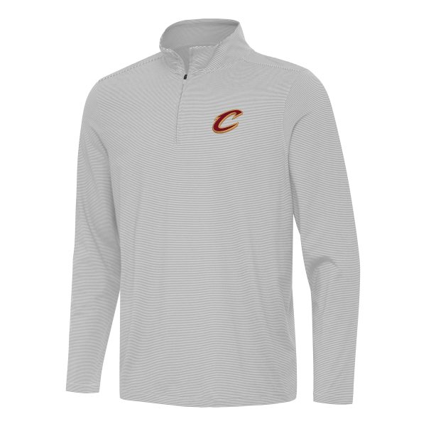 Antigua Cleveland Cavaliers Gray Twine Quarter Zip Top Striking Enhance your game - day look! Get this fashionable jersey.