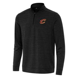 Antigua Cleveland Cavaliers Heather Black Bright Notable Quarter Zip Top Collector's item! A rare addition to any collection.