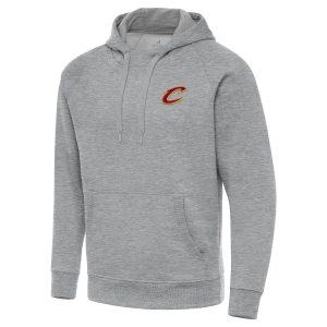 Antigua Cleveland Cavaliers Heather Gray Big & Tall Victory Distinguished Raglan Pullover Hoodie Experience luxury! Order this high - end jersey.