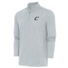 Antigua Cleveland Captivating Cavaliers Heather Gray Hunk Quarter Zip Top Authentic look! Wear this genuine jersey.