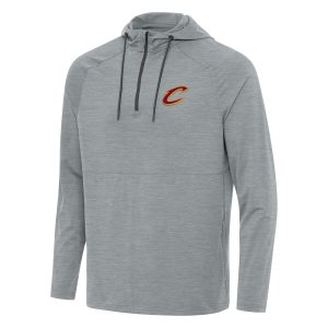 Antigua Cleveland Cavaliers Fabulous Heather Gray Spikes Raglan Quarter Zip Hoodie Show your dedication! Own this special jersey for your team.