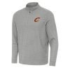 Antigua Cleveland Cavaliers Heather Gray Subtle Quarter Zip Sweatshirt Elegant Show your dedication! Own this special jersey for your team.