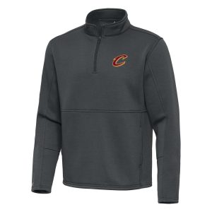 Antigua Cleveland Cavaliers Pewter Twist Quarter Zip Superior Pullover Top Flash sale! Snag this great jersey at a discounted price.