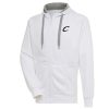 Antigua Cleveland Cavaliers White Metallic Logo Victory Phenomenal Raglan Full Zip Hoodie Exclusive design! Own a jersey like no other.