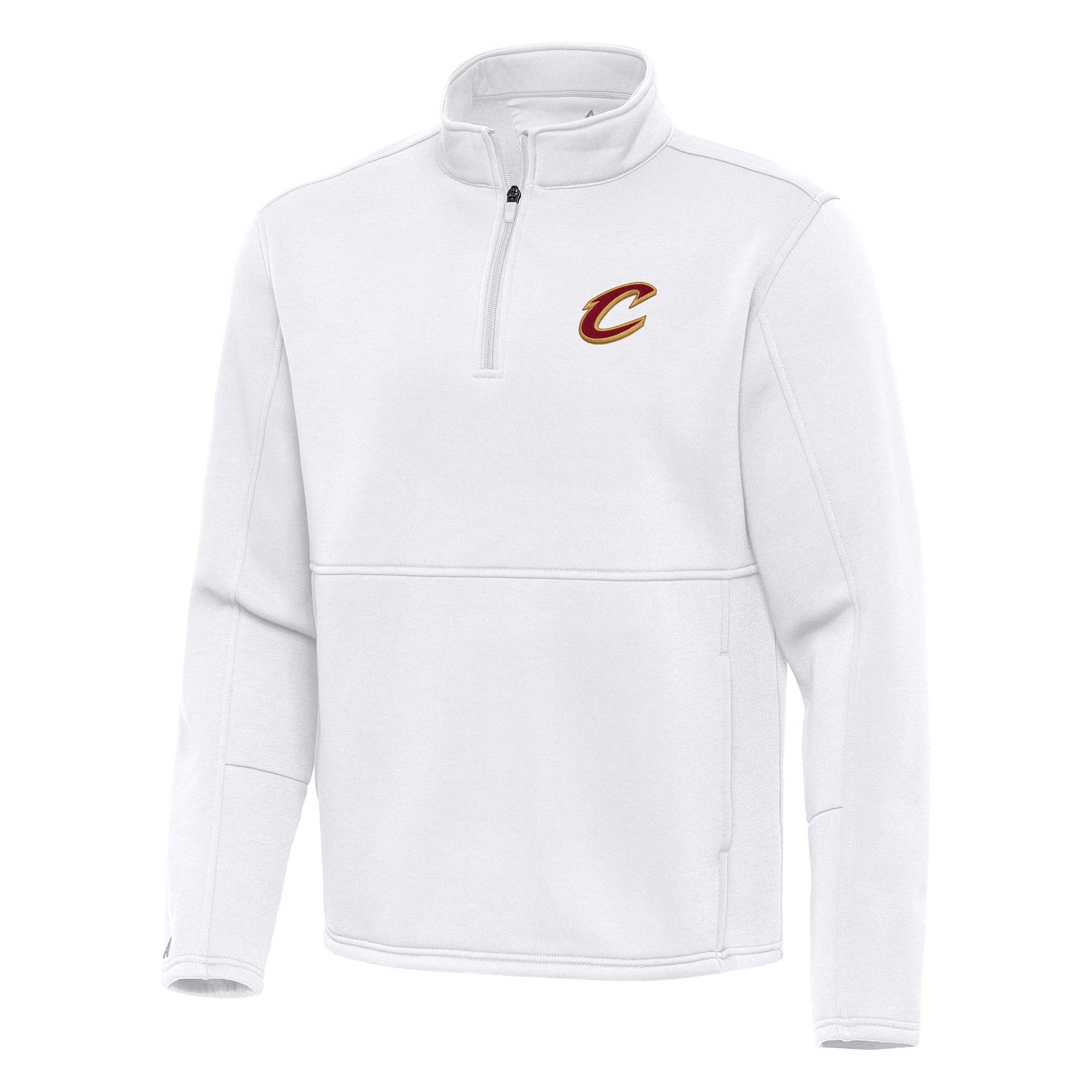 Antigua Cleveland Cavaliers White Twist Quarter Zip Pullover Top Charming Hurry! Exclusive offer. Get your hands on this outstanding jersey right away.