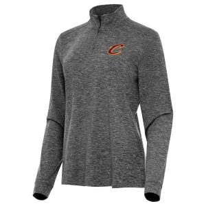Antigua Cleveland Cavaliers Women's Heather Black Mentor Quarter Zip Mock Long Sleeve Outstanding Top Be a part of the action! Get this game - ready jersey.