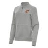 Antigua Cleveland Cavaliers Women's Heather Remarkable Gray Crush Quarter Zip Fleece Sweatshirt Authentic look! Wear this genuine jersey.
