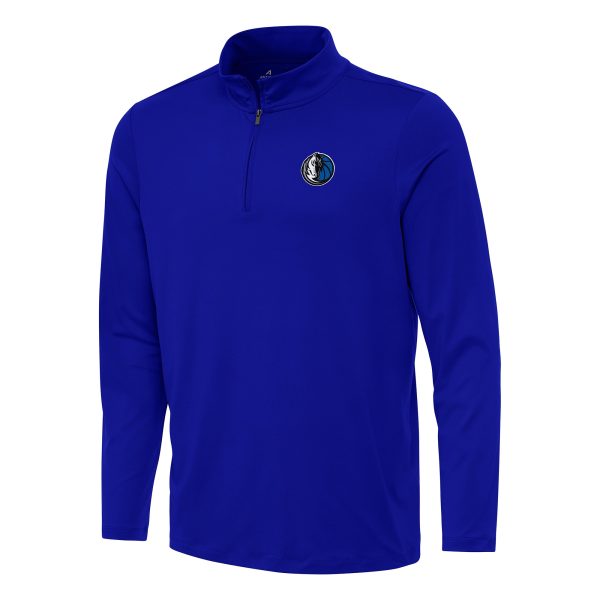 Antigua Dallas Mavericks Outstanding Blue Reprocess Quarter Zip Top Limited stock! Be quick and grab this must - have jersey to support your team.