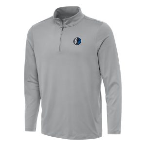 Antigua Captivating Dallas Mavericks Gray Reprocess Quarter Zip Top Customizable! Personalize this great jersey.