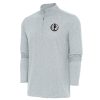 Antigua Dallas Mavericks Heather Gray Hunk Quarter Zip Top Premium - grade Be a part of the action! Get this game - ready jersey.