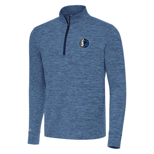 Antigua Dallas Mavericks Heather Navy Cause Quarter Zip Top Admirable Upgrade your fan gear! Order this premium jersey today.