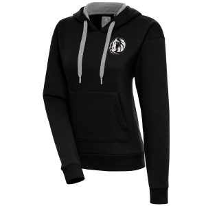 Antigua Dallas Mavericks Women's Black Brushed Delightful Metallic Victory Pullover Hoodie Hurry! Exclusive offer. Get your hands on this outstanding jersey right away.