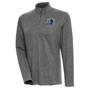 Antigua Dallas Mavericks Women's Heather Black Amazing Confront Quarter Zip Pullover Top Flash sale! Snag this great jersey at a discounted price.