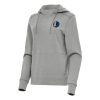 Antigua Dallas Mavericks Women's Premium Heather Gray Justice Pullover Hoodie Collector's item! A rare addition to any collection.
