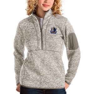 Antigua Dallas Mavericks Women's Natural Fortune Quarter Zip Outstanding Pullover Jacket Limited edition! Don't miss your chance to own this unique jersey.
