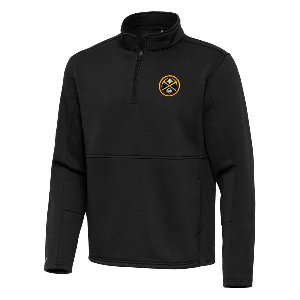 Antigua Denver Nuggets Black Twist Quarter Luxurious Zip Pullover Top Best - selling! Order this popular jersey before it's out of stock.