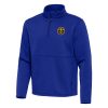 Antigua Denver Nuggets Blue Twist Quarter Zip Marvelous Pullover Top High - demand item! Order this sought - after jersey immediately.