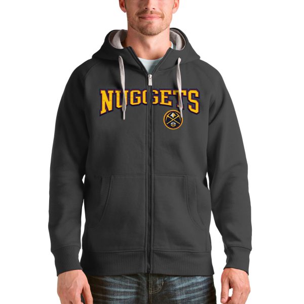 Antigua Denver Nuggets Charcoal Notable Victory Full Zip Hoodie Hurry! Exclusive offer. Get your hands on this outstanding jersey right away.
