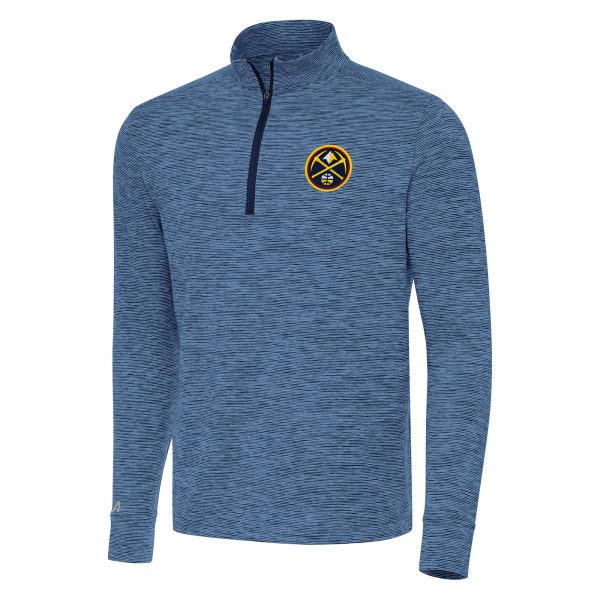 Antigua Denver Nuggets Heather Navy Cause Superb Quarter Zip Top High - demand item! Order this sought - after jersey immediately.