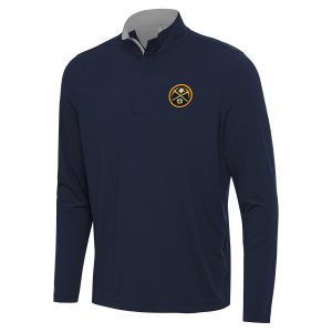 Antigua Denver Nuggets Navy/Gray Fabulous Content Quarter Zip Top Limited edition! Don't miss your chance to own this unique jersey.