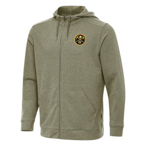 Antigua Denver Nuggets Olive Effortless Full Zip Admirable Hoodie Jacket Unbeatable style! Get this stylish jersey now.