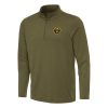 Antigua Denver Enchanting Nuggets Olive Reprocess Quarter Zip Top Authentic look! Wear this genuine jersey.