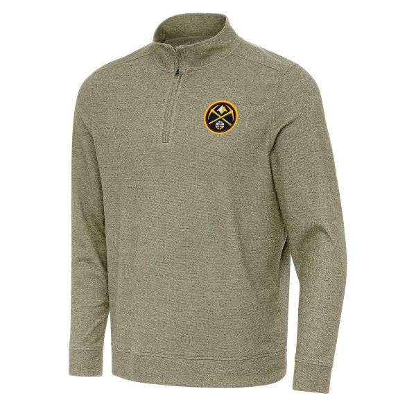 Antigua Unique Denver Nuggets Olive Subtle Quarter Zip Sweatshirt For the true fans! Secure this authentic jersey now.