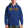 Antigua Denver Premium - grade Nuggets Royal Victory Full Zip Hoodie Gift idea! Surprise a sports fan with this amazing jersey.