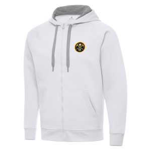 Antigua Denver Nuggets White Big & Tall Gorgeous Victory Full Zip Hoodie Jacket For the true fans! Secure this authentic jersey now.