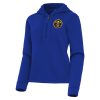 Antigua Terrific Denver Nuggets Women's Blue Contemporary Quarter Zip Hoodie Limited stock! Be quick and grab this must - have jersey to support your team.