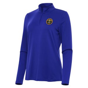 Antigua Denver Nuggets Women's Blue Impressive Reprocess Quarter Zip Top Last chance! Grab this awesome jersey before it's gone for good.