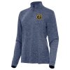 Antigua Denver Nuggets Women's Heather Navy Mentor Quarter Zip Mock Long Sleeve Top Charming Unbeatable style! Get this stylish jersey now.