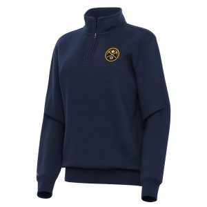 Antigua Classy Denver Nuggets Women's Navy Victory Quarter Zip Sweatshirt Proven quality! Invest in this reliable jersey.