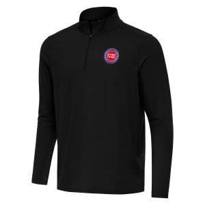 Antigua Detroit Pistons Black Intent Quarter Zip Magnificent Top Best - selling! Order this popular jersey before it's out of stock.