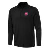 Antigua Detroit Pistons Black Reprocess Quarter Prime Zip Top Experience luxury! Order this high - end jersey.