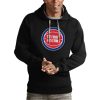 Antigua Detroit Elegant Pistons Black Team Logo Victory Pullover Hoodie Experience luxury! Order this high - end jersey.