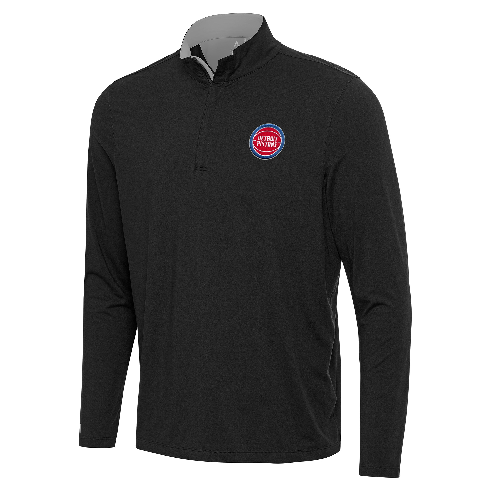 Antigua Detroit Pistons Black/Gray Content Quarter Zip Charming Top Proven quality! Invest in this reliable jersey.