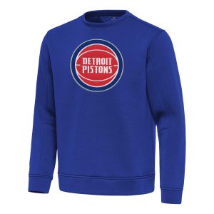 Antigua Detroit Pistons Striking Blue Relevant Pullover Sweatshirt Don't be left out! Get this stylish jersey and show your team pride.