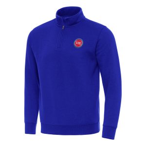 Antigua Detroit Superior Pistons Blue Victory Quarter Zip Mock Sweatshirt New arrival! Check out this fresh and exciting jersey.