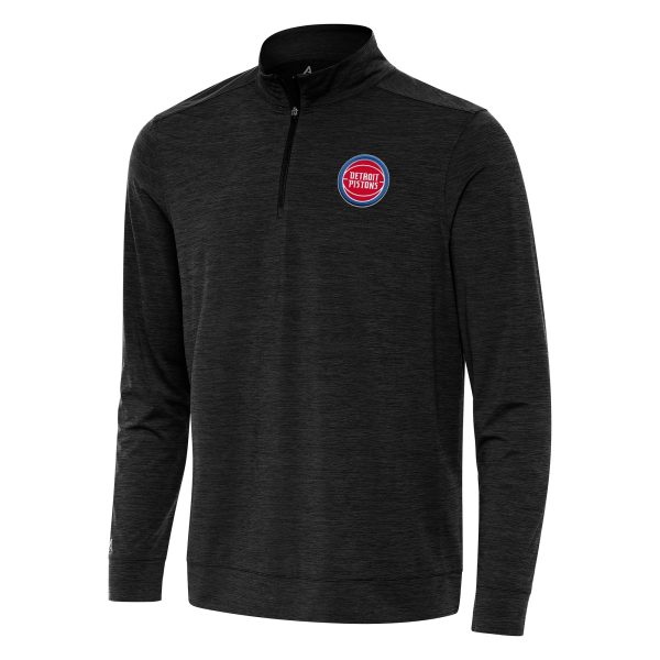 Antigua Detroit Pistons Heather Fabulous Black Bright Quarter Zip Top Limited edition! Don't miss your chance to own this unique jersey.