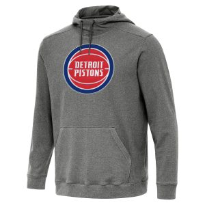 Antigua Sophisticated Detroit Pistons Heather Black Cloud Pullover Hoodie Authentic look! Wear this genuine jersey.