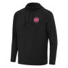 Antigua Detroit Pistons Heather Black Classy Spikes Raglan Quarter Zip Hoodie High - demand item! Order this sought - after jersey immediately.
