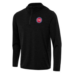 Antigua Detroit Pistons Heather Black Marvelous Tidy Quarter Zip Hoodie Proven quality! Invest in this reliable jersey.