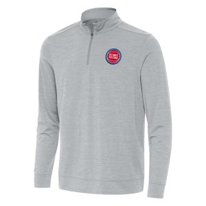 Antigua Detroit Pistons Heather Gray Phenomenal Bright Quarter Zip Top Unbeatable style! Get this stylish jersey now.