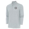 Antigua Detroit Pistons Heather Gray Metallic Logo Terrific Hunk Quarter Zip Pullover Team spirit! Show it off with this awesome jersey.