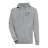 Antigua Detroit Pistons Heather Gray Metallic Logo Notable Victory Pullover Hoodie Stand out from the crowd! Wear this eye - catching jersey.