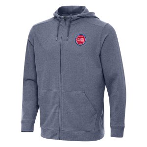 Antigua Detroit Pistons Heather Navy Sophisticated Effortless Full Zip Hoodie Jacket Proven quality! Invest in this reliable jersey.
