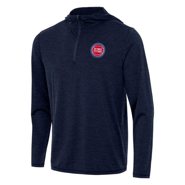 Antigua Alluring Detroit Pistons Heather Navy Tidy Quarter Zip Hoodie Be a part of the action! Get this game - ready jersey.