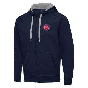 Antigua Detroit Gorgeous Pistons Navy Big & Tall Victory Full Zip Hoodie Jacket Team spirit! Show it off with this awesome jersey.