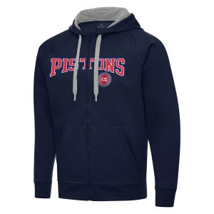 Antigua Detroit Pistons Navy Big & Tall Victory Full Zip Hoodie Enchanting Jacket New arrival! Check out this fresh and exciting jersey.
